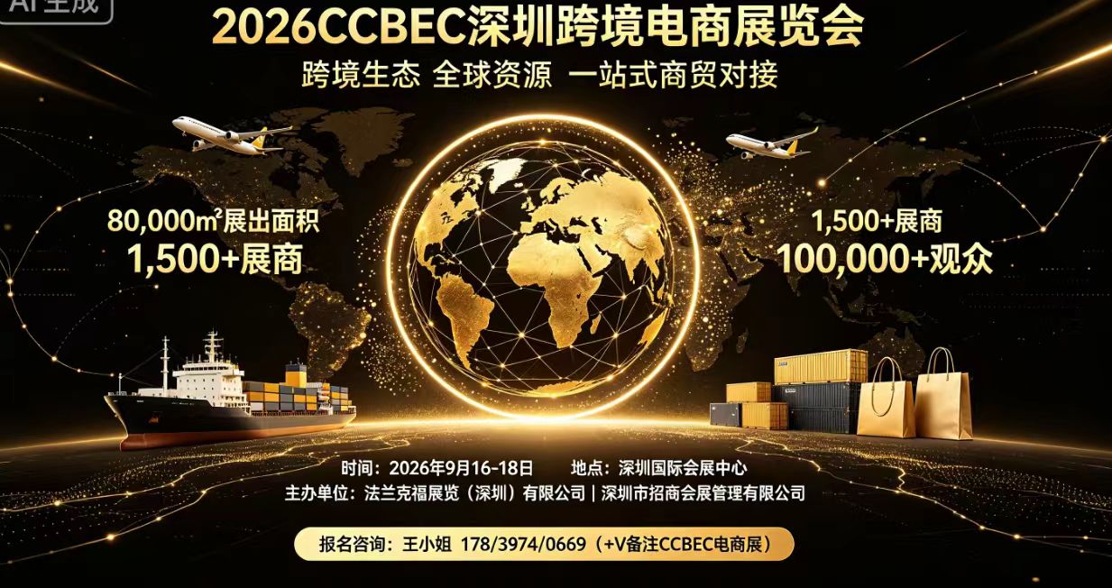 8万㎡全产业链盛会,2026 CCBEC深圳跨境电商展9月启幕
